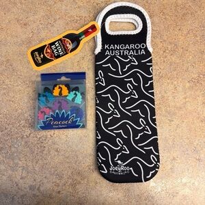 Wine gift bag and wine markers